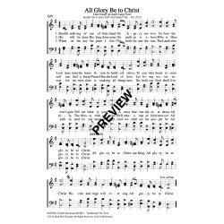 All Glory Be to Christ - PDF Sheet Music