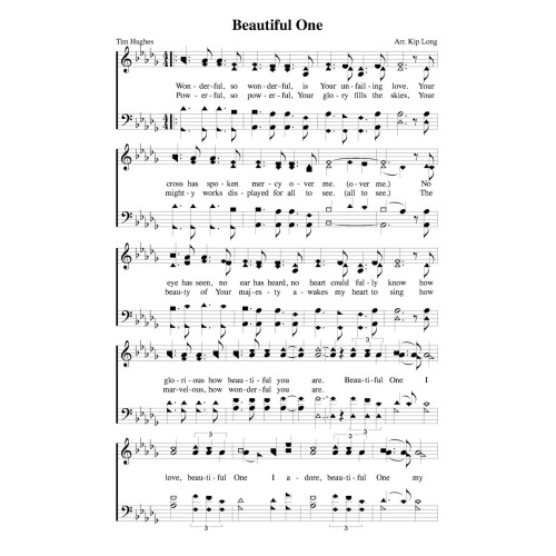 Beautiful One - PDF Song Sheet