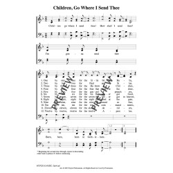 Children Go Where I Send Thee-PDF Song Sheet