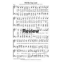 Fill My Cup Lord - PDF Sheet Music