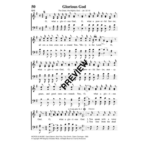 Glorious God-PDF Sheet Music