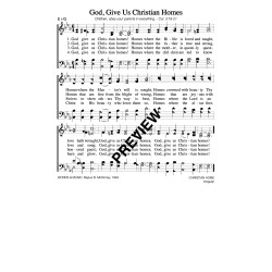 God Give Us Christian Homes-PDF Sheet Music