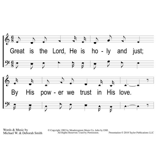 Great is the Lord - PPT Slides