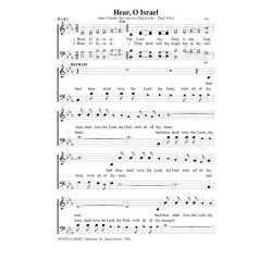 Hear O Israel - PDF Song Sheet