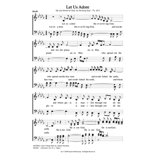 Let Us Adore-PDF Sheet Music