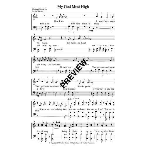 My God Most High-PDF Sheet Music