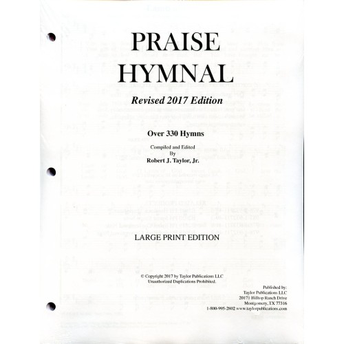 Praise Hymnal 2020 Large Print Loose Leaf