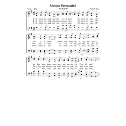 Almost Persuaded - PDF Song Sheet