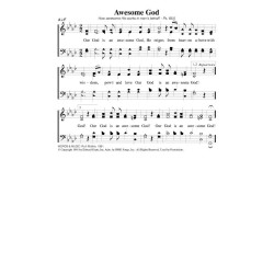 Awesome God - PDF Song Sheet