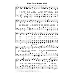 How Great is Our God - PDF song sheets