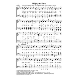 Mighty to Save - PDF song sheet