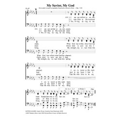 My Savior My God - PDF Song Sheet