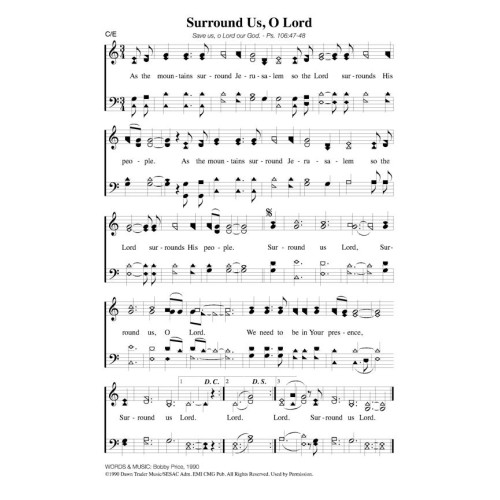 Surround Us O Lord - PDF Song Sheet