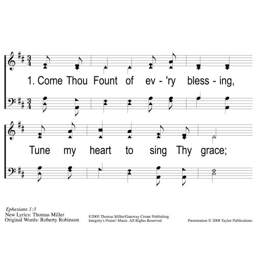 Come Thou Fount-Come Thou King PPT