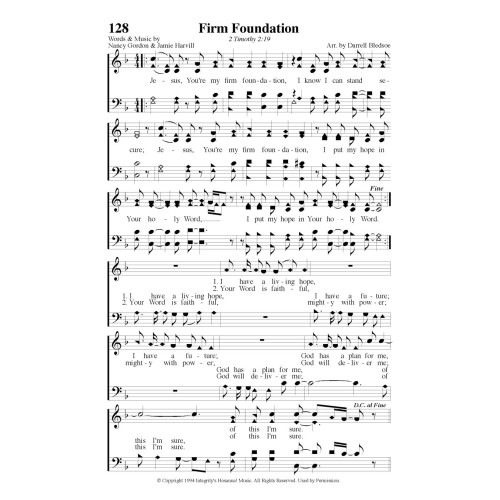 Firm Foundation PDF Song Sheet