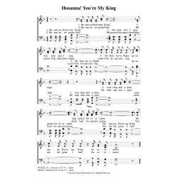 Hosanna You're My King PDF Song Sheet