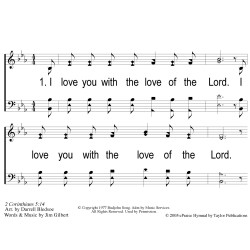 I Love You With the Love of the Lord-PPT Slides