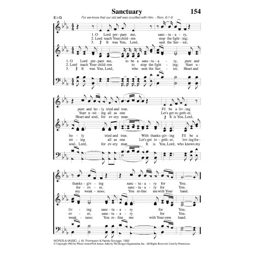 Sanctuary PDF Song Sheet