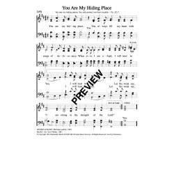 You Are My Hiding Place-PDF Sheet Music