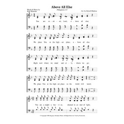 Above All Else - PDF Song Sheets