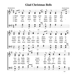 Glad Christmas Bells-PDF Song Sheet