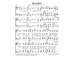 He Is Born - PDF Song Sheet