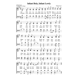 Infant Holy Infant Lowly-PDF Song Sheet