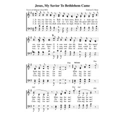 Jesus My Savior to Bethlehem Come-PDF song sheet